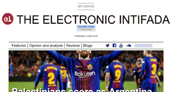 Desktop Screenshot of electronicintifada.net