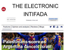 Tablet Screenshot of electronicintifada.net